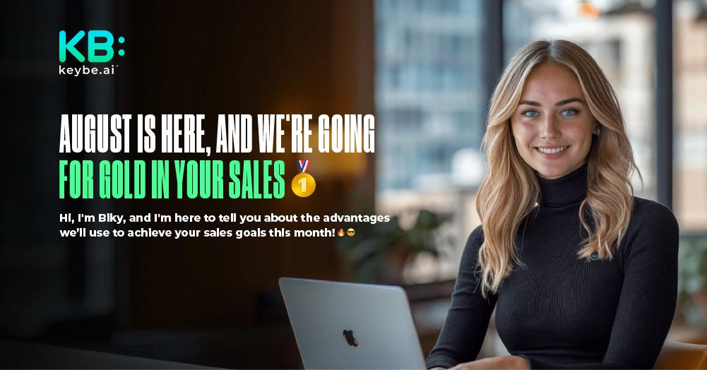 August is here, and we're going for GOLD in your sales Medalla Oro. Hi, I'm Biky, and I'm here to tell you about the advantages we’ll use to achieve your sales goals this month!