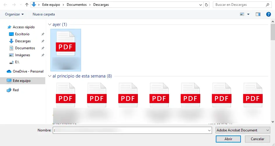 Opción para cargar archivos PDF y alimentar el conocimiento del Vendedor IA