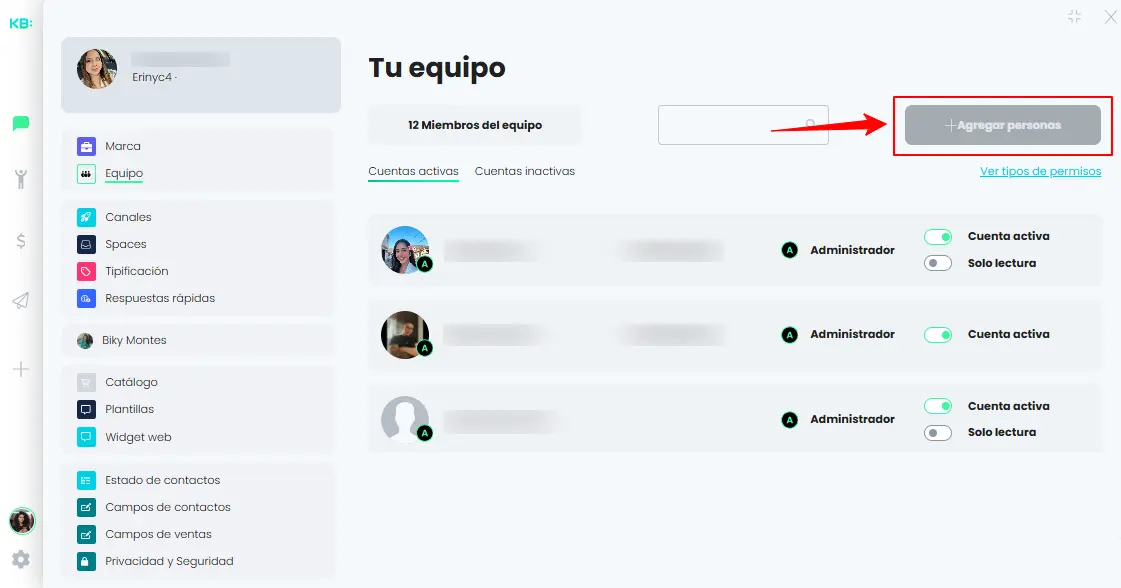 Cómo Crear tu Equipo en Keybe Smart Chat